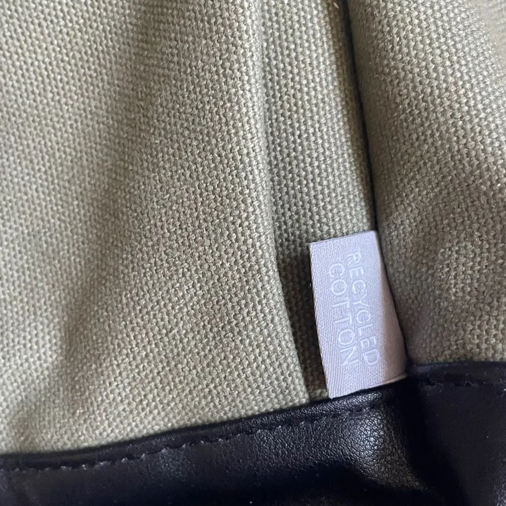 Kleinschmidt Olive Green Canvas Backpack Black Leather Bottom Hydropower Edition